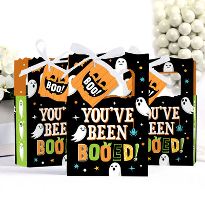 You've Been Booed - Ghost Halloween Party Favor Boxes - Set of 12