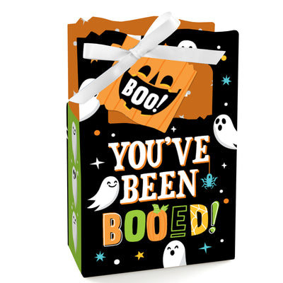 You've Been Booed - Ghost Halloween Party Favor Boxes - Set of 12