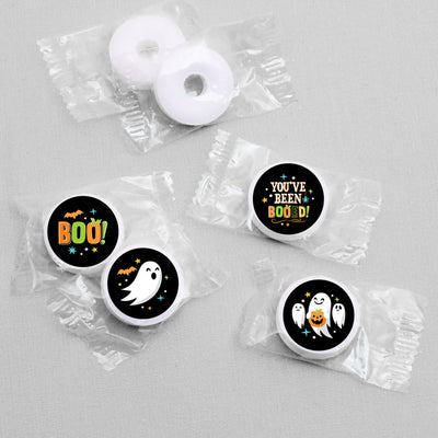 You've Been Booed - Ghost Halloween Party Round Candy Sticker Favors - Labels Fit Chocolate Candy (1 sheet of 108)