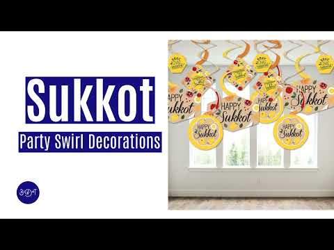 Sukkot - Hanging Decor - Decoration Swirls - Set of 40 | BigDotofHappiness.com
