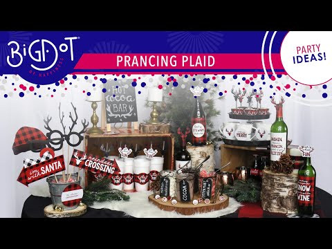 Prancing Plaid Holiday Decorations & DIY Christmas Party Ideas