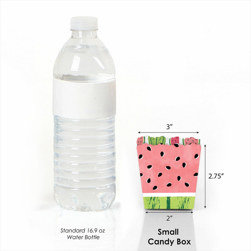 Sweet Watermelon - Party Mini Favor Boxes - Fruit Party Treat Candy Boxes - Set of 12