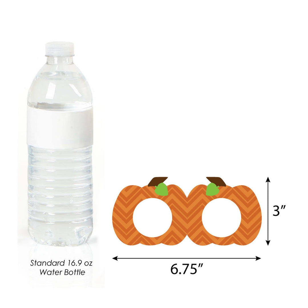 Pumpkin Patch Glasses and Masks - Paper Card Stock Fall, Halloween or Thanksgiving Party Photo Booth Props Kit - 10 Count