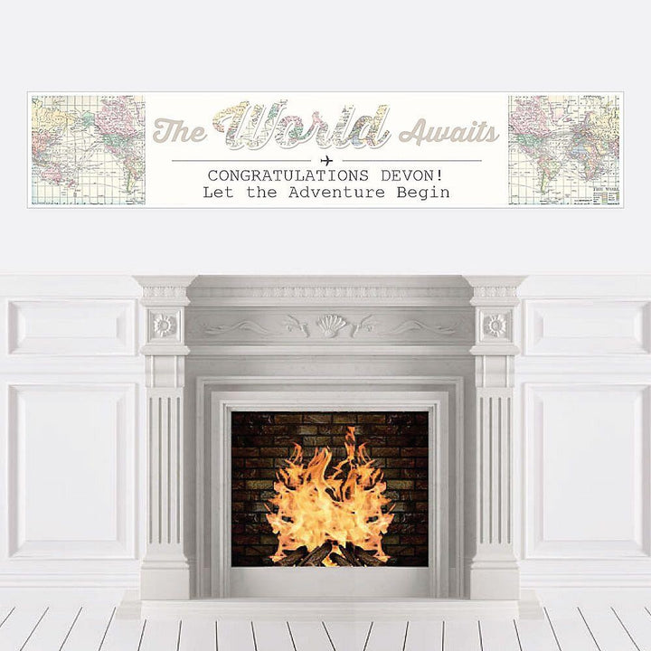 Custom adventure old map styled banner