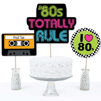 80's Retro - Totally 1980s Party Centerpiece Sticks - Table Toppers - Set of 15