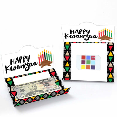 Happy Kwanzaa - African Heritage Holiday Money and Gift Card Holders - Set of 8