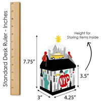 NYC Cityscape - Treat Box Party Favors - New York City Party Goodie Gable Boxes - Set of 12