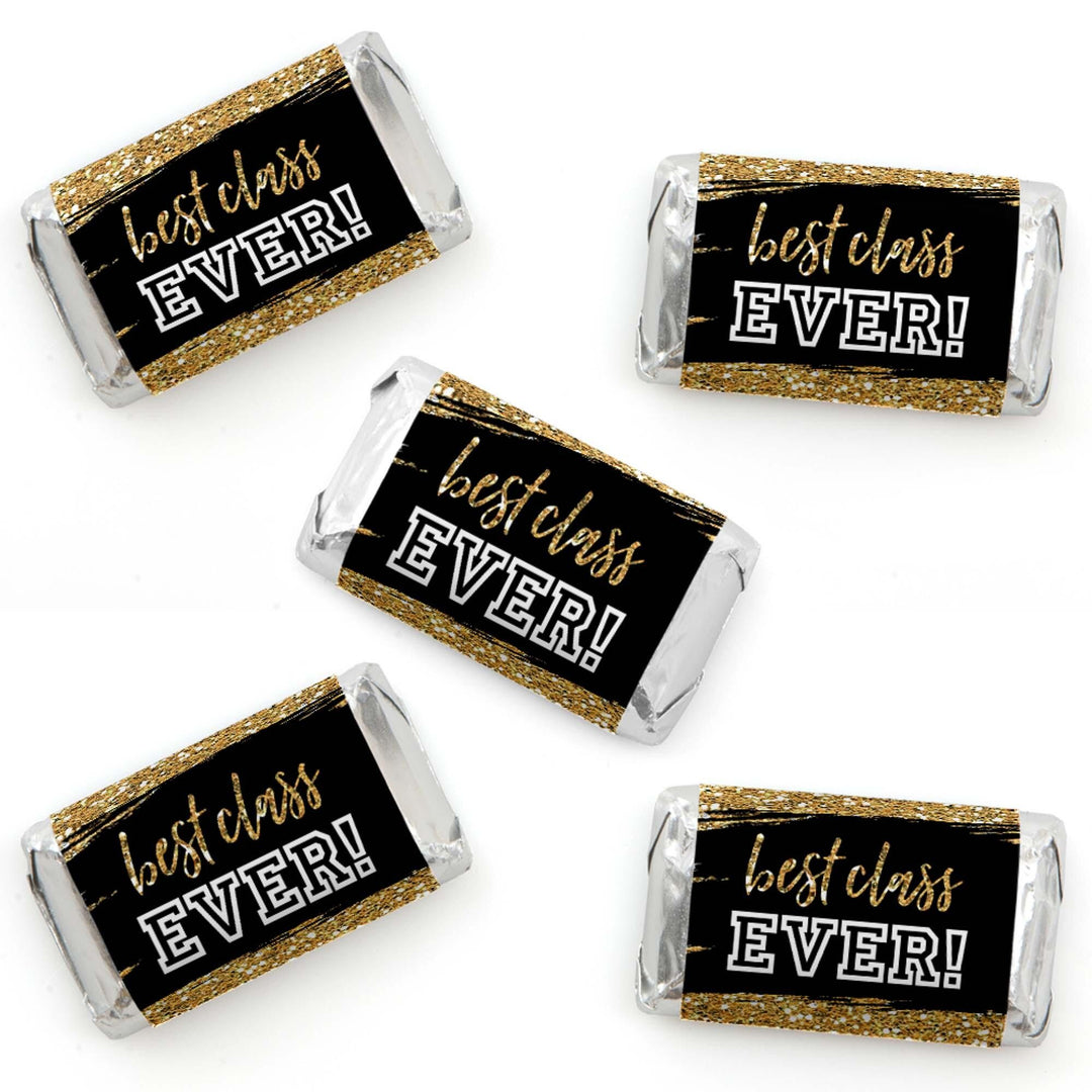 Reunited - Mini Candy Bar Wrapper Stickers - School Class Reunion Party Small Favors - 40 Count