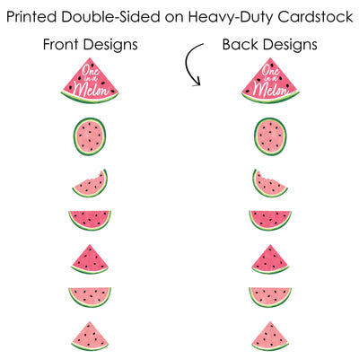Sweet Watermelon - Fruit Party Centerpiece Sticks - Showstopper Table Toppers - 35 Pieces