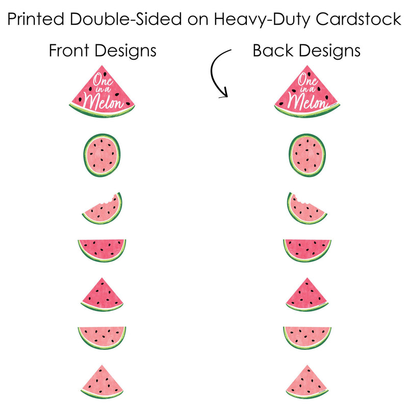 Sweet Watermelon - Fruit Party Centerpiece Sticks - Showstopper Table Toppers - 35 Pieces