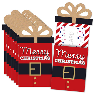 Jolly Santa Claus - Set of 8 Christmas Money And Gift Card Holders