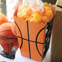 Nothin' but Net - Basketball - Baby Shower or Birthday Party Favor Popcorn Treat Boxes - Set of 12