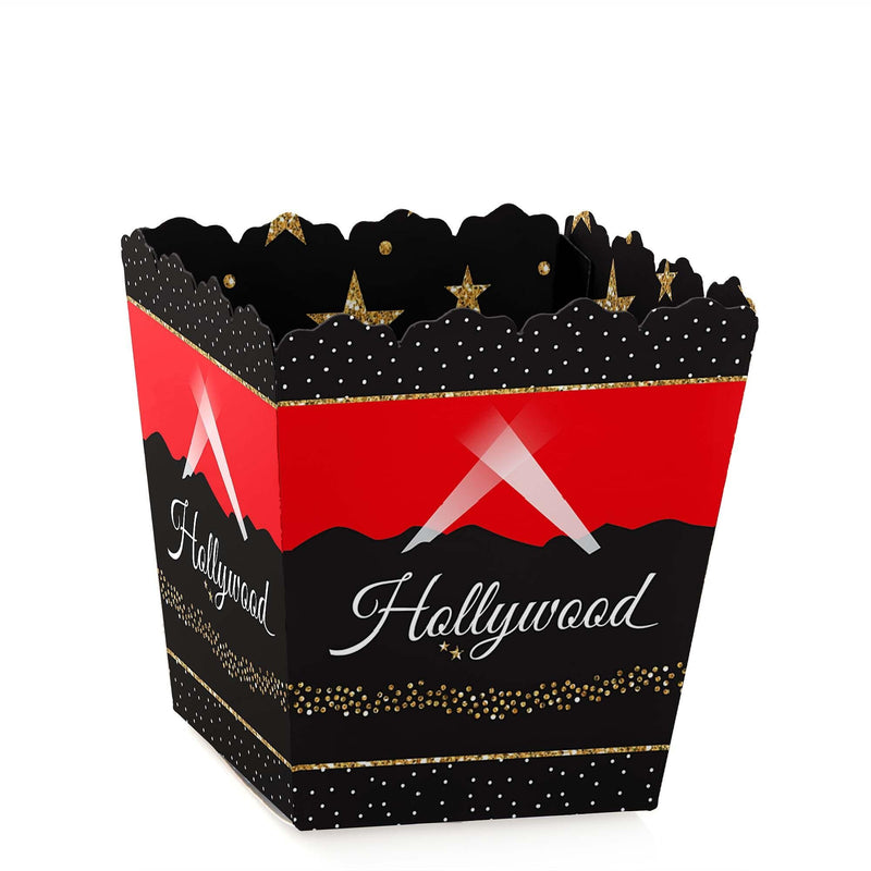 Red Carpet Hollywood - Party Mini Favor Boxes - Movie Night Party Treat Candy Boxes - Set of 12