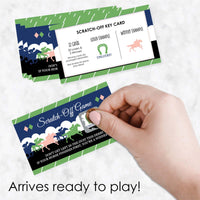Kentucky Horse Derby - Horse Race Party Game Scratch Off Cards - 22 ct
