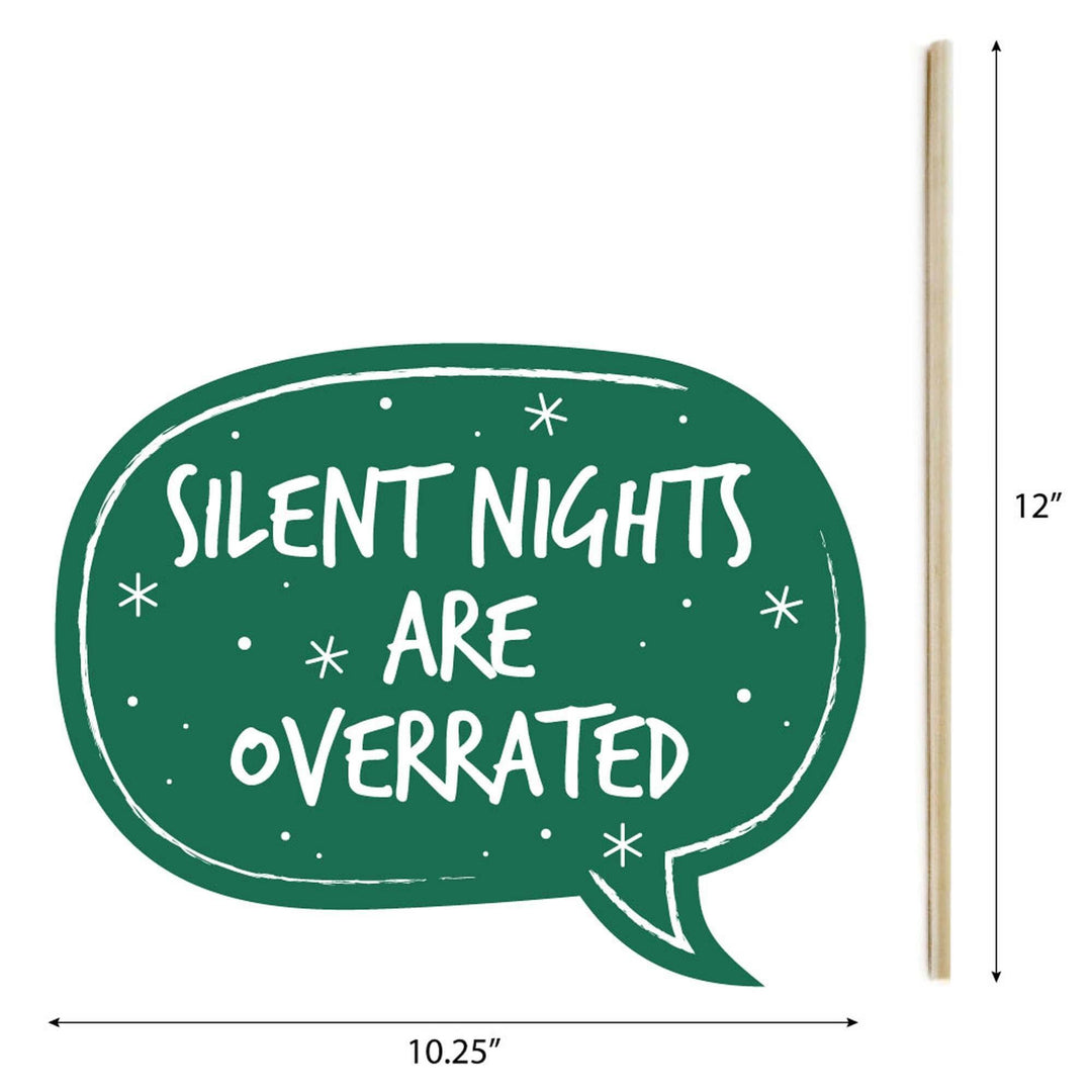 Funny Christmas - 10 Piece Christmas Photo Booth Props Kit