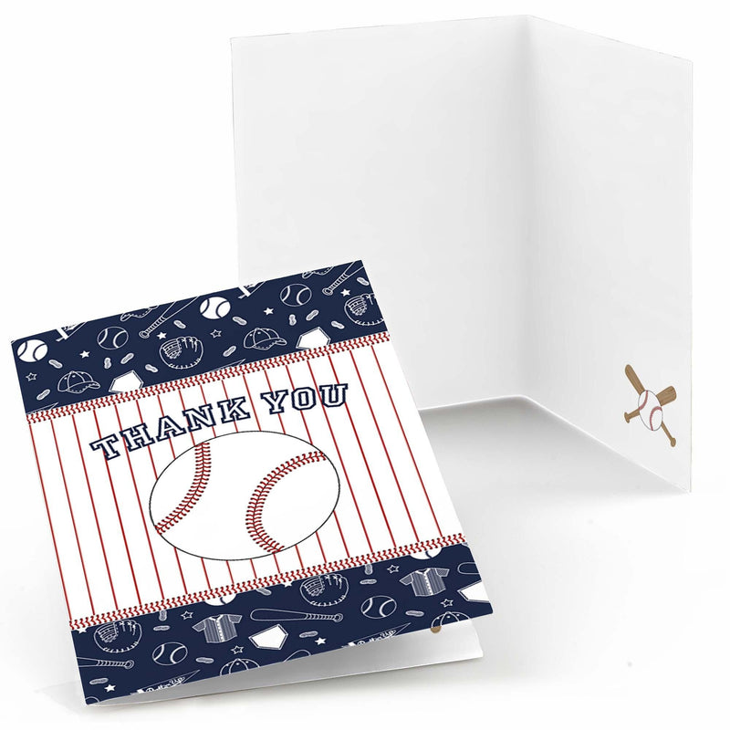 Batter Up - Baseball - Party Thank You Cards - 8 ct