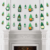 Irish Gnomes - St. Patrick's Day Party DIY Decorations - Clothespin Garland Banner - 44 Pieces