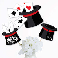 Ta-Da, Magic Show - Magical Birthday Party Centerpiece Sticks - Table Toppers - Set of 15