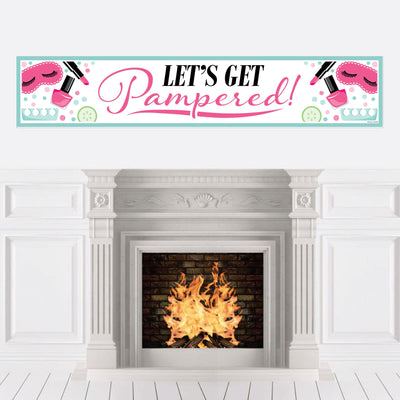 Spa Day - Girls Makeup Party Decorations Party Banner
