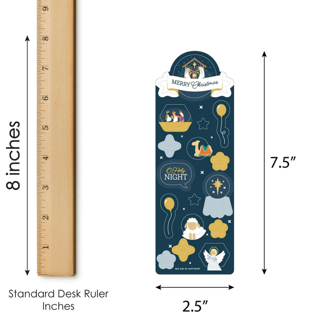 Holy Nativity - Manger Scene Religious Christmas Favor Kids Stickers - 16 Sheets - 256 Stickers