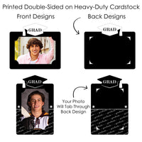 Graduation Cheers - Graduation Party Picture Centerpiece Sticks - Photo Table Toppers - 15 Pieces
