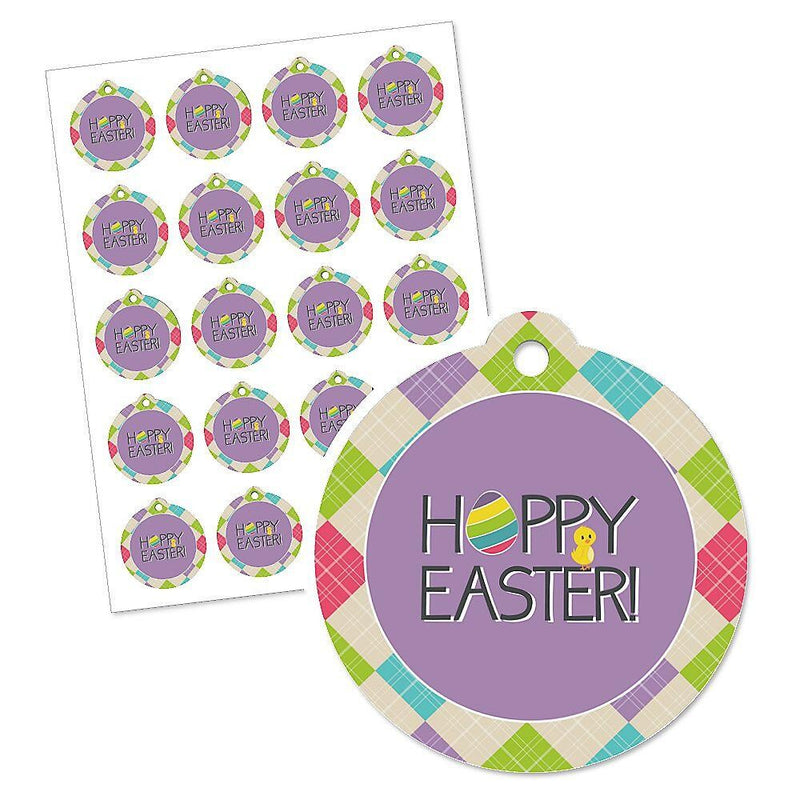 Hippity Hoppity - Easter Bunny Party Favor Gift Tags (Set of 20)