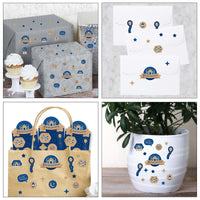Ramadan - Eid Mubarak Party Favor Kids Stickers - 16 Sheets - 256 Stickers