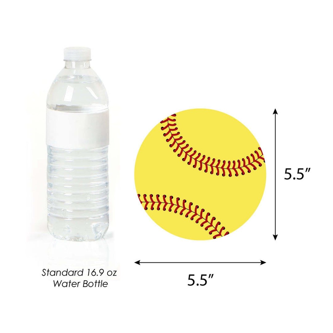 Grand Slam - Fastpitch Softball - Decorations DIY Baby Shower or Birthday Party Essentials - Set of 20