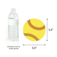 Grand Slam - Fastpitch Softball - Decorations DIY Baby Shower or Birthday Party Essentials - Set of 20