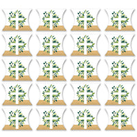 Elegant Cross - Favor Gift Boxes - Religious Party Petite Pillow Boxes - Set of 20