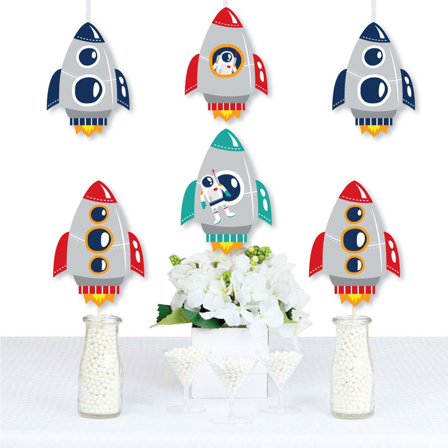 Blast Off to Outer Space - Decorations DIY Rocket Ship Baby Shower or Birthday Party Essentials - Set of 20