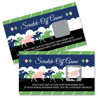 Kentucky Horse Derby - Horse Race Party Game Scratch Off Cards - 22 ct