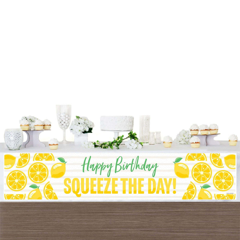 So Fresh - Lemon - Citrus Lemonade Birthday Party Decorations Party Banner