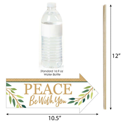 Funny First Communion Elegant Cross - Religious Party 10 Piece Photo Booth Props Kit