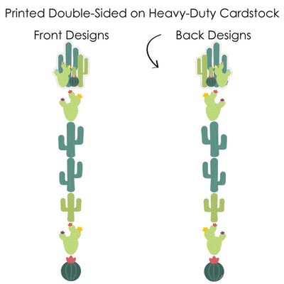 Prickly Cactus Party - Fiesta Party Centerpiece Sticks - Showstopper Table Toppers - 35 Pieces