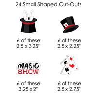 Ta-Da, Magic Show - Magical Birthday Party DIY Decorations - Clothespin Garland Banner - 44 Pieces