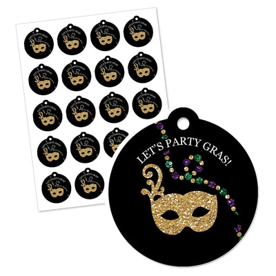 Mardi Gras - Masquerade Party Favor Gift Tags (Set of 20)