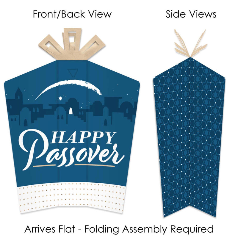 Happy Passover - Table Decorations - Pesach Jewish Holiday Party Fold and Flare Centerpieces - 10 Count