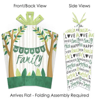 Family Tree Reunion - Table Decorations - Family Gathering Party Fold and Flare Centerpieces - 10 Count