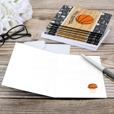 Nothin' But Net - Basketball - Party Thank You Cards - 8 ct
