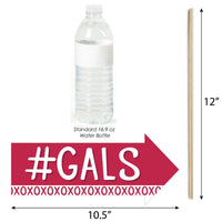Funny Happy Galentine's Day - Valentine's Day Party Photo Booth Props Kit - 10 Piece