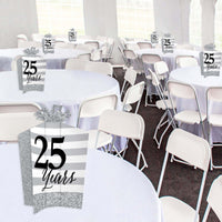 We Still Do - 25th Wedding Anniversary - Table Decorations - Anniversary Party Fold and Flare Centerpieces - 10 Count