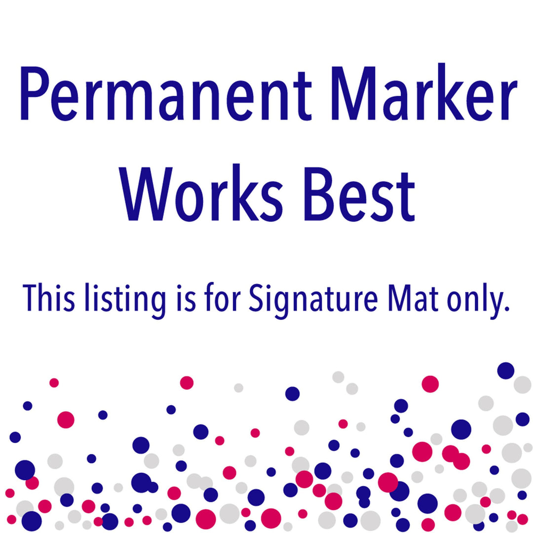 Rose Gold Grad - Grad Cap Guest Book Sign - Graduation Party Guestbook Alternative - Signature Mat