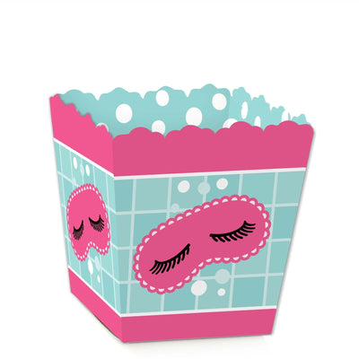Spa Day - Party Mini Favor Boxes - Girls Makeup Party Treat Candy Boxes - Set of 12