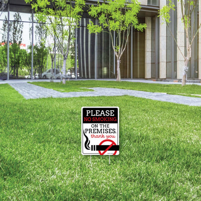 No Smoking - Outdoor Lawn Sign - Business Yard Sign - 1 Piece
