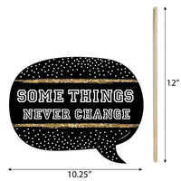 Funny Reunited - 10 Piece School Class Reunion Party Photo Booth Props Kit