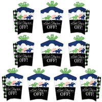 Kentucky Horse Derby - Table Decorations - Horse Race Party Fold and Flare Centerpieces - 10 Count