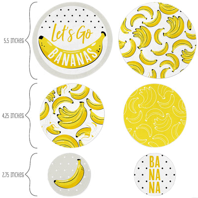 Let's Go Bananas - Tropical Party Giant Circle Confetti - Party Decorations - Large Confetti 27 Count