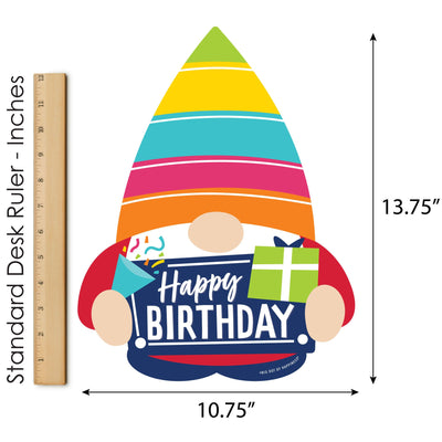 Gnome Birthday - Outdoor Lawn Sign - Happy Birthday Party Yard Sign - 1 Piece