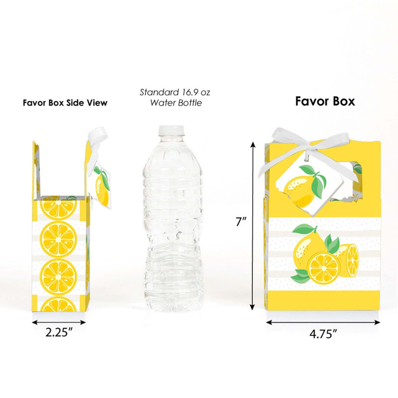 So Fresh - Lemon - Citrus Lemonade Party Favor Boxes - Set of 12